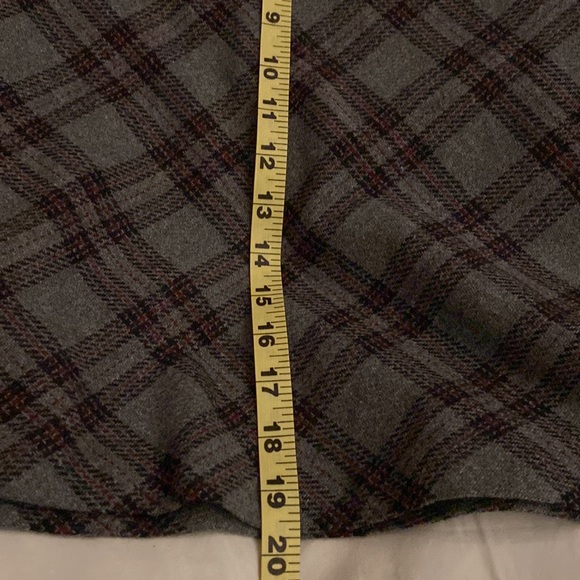GUC wool poly blend mini plaid skirt. - Picture 3 of 5